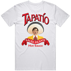 Tapatio Salsa Picante Hot Sauce Logo Label Retro Graphic Unisex Cotton White Classic T Shirt
