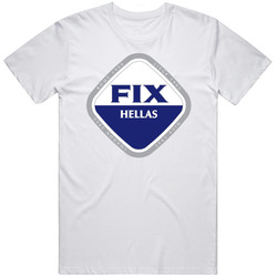 The Fix Hellas Brewery Athens Greece Beer Brand Logo Retro Graphic Unisex Cotton White Classic T Shirt