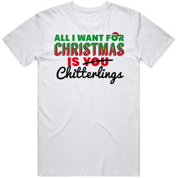 All I Want For Christmas Is Chitterlings Favorite Food Holiday Gift Retro Graphic Unisex Cotton White Classic T Shirt