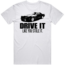Drive It 1985 Chevrolet Camaro Iroc Z Car Retro Graphic Unisex Cotton White Classic T Shirt