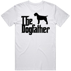 Wirehaired Pointing Griffon Custom Dog Breed The Dogfather Retro Graphic Unisex Cotton White Classic T Shirt