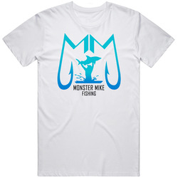 Monster Mike Fishing Trending Popular Youtube Channel Retro Graphic Unisex Cotton White Classic T Shirt