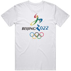 Beijing Winter Olympics 2022 Olympics Logo World Olympiad Retro Graphic Unisex Cotton White Classic T Shirt