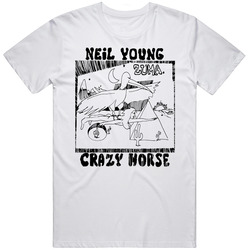 Neil Young Crazy Horse Zuma Standard Adult White T- S To 5xl Retro Graphic Unisex Cotton White Classic T Shirt