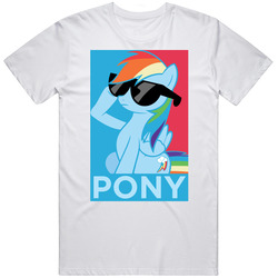 Mlp Pony Retro Graphic Unisex Cotton White Classic T Shirt