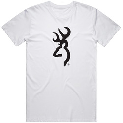 Browning Logo White 2xl 3xl 4xl 5xl Retro Graphic Unisex Cotton White Classic T Shirt