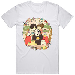 Spirited Away 07wh Retro Graphic Unisex Cotton White Classic T Shirt