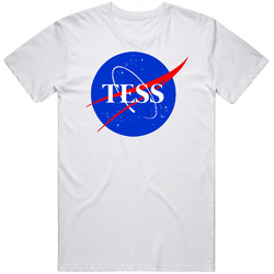 Tess Custom Name Nasa Parody Customizable Retro Graphic Unisex Cotton White Classic T Shirt