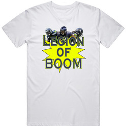 Legion Of Boom Retro Graphic Unisex Cotton White Classic T Shirt