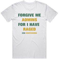 Forgive Me Admins Retro Graphic Unisex Cotton White Classic T Shirt