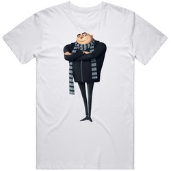 Gru-w200tg Retro Graphic Unisex Cotton White Classic T Shirt