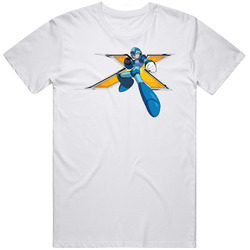 Mega Man Video Game Tv Retro Graphic Unisex Cotton White Classic T Shirt