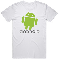 Android Google Mobile Tablet Os Smartphone Logo Retro Graphic Unisex Cotton White Classic T Shirt