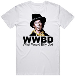 Wwjd Billy The Kid Outlaw Western Retro Graphic Unisex Cotton White Classic T Shirt