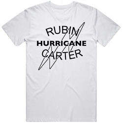 Rubin Hurricane Carter Boxing Champ Retro Graphic Unisex Cotton White Classic T Shirt