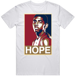 Kyrie Irvin Hope Cavs Retro Graphic Unisex Cotton White Classic T Shirt