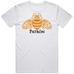 Patron Tequila Logo Retro Graphic Unisex Cotton White Classic T Shirt
