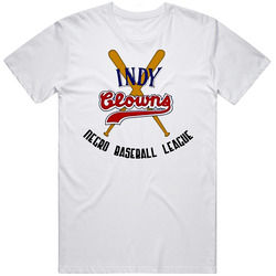 Negro League Baseball Indy Clowns Retro Graphic Unisex Cotton White Classic T Shirt