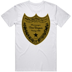 Dom Perignon High Class Booze Alcohol Retro Graphic Unisex Cotton White Classic T Shirt