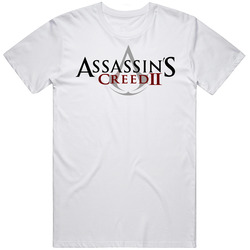 Assassins Creed 2 Ps3 Video Game Retro Graphic Unisex Cotton White Classic T Shirt