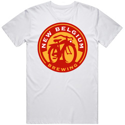 Fat Tire Belgium Beer Retro Graphic Unisex Cotton White Classic T Shirt