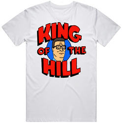 King Of The Hill Retro Graphic Unisex Cotton White Classic T Shirt