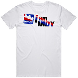I Am Indy Racing Motorsport Retro Graphic Unisex Cotton White Classic T Shirt
