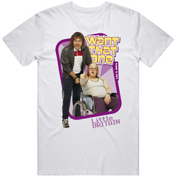 Little Britain Want That One Retro Graphic Unisex Cotton White Classic T Shirt