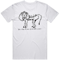 Napoleon Dynamite Liger Sketch Movie Retro Graphic Unisex Cotton White Classic T Shirt