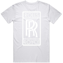 Rolls Royce symbol  (2).jpg Retro Graphic Unisex Cotton White Classic T Shirt