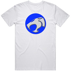 Thundercats blue gray JOE Retro Graphic Unisex Cotton White Classic T Shirt