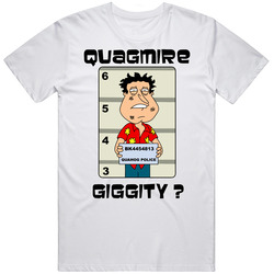 Quagmire Family Guy Tv Series Retro Graphic Unisex Cotton White Classic T Shirt
