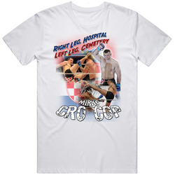 Mirko Cro Cop MMA UFC PRIDE Croatian Fighter Retro Graphic Unisex Cotton White Classic T Shirt