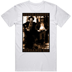 Butch Cassidy & the Sundance Kid JOE Retro Graphic Unisex Cotton White Classic T Shirt