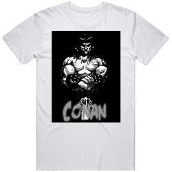 Conan the Barbarian JOE Retro Graphic Unisex Cotton White Classic T Shirt