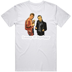 Lenny & Squiggy 70's tv vintage unisex (2).jpg Retro Graphic Unisex Cotton White Classic T Shirt