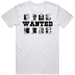 Prison Break Wanted Tv Retro Graphic Unisex Cotton White Classic T Shirt