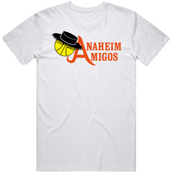 Anaheim Amigos Basketball Classic Retro Graphic Unisex Cotton White Classic T Shirt