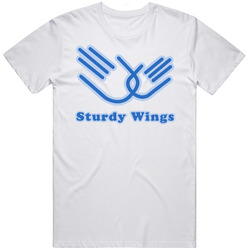 Sturdy Wings Role Models Funny Movie Retro Graphic Unisex Cotton White Classic T Shirt