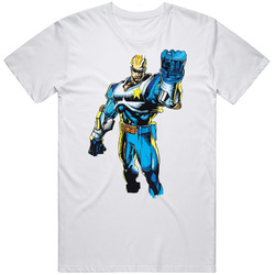 Captain Commando Hero Video Game Retro Graphic Unisex Cotton White Classic T Shirt