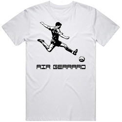 Air Steven Gerrard Soccer Superstar England Liverpool Retro Graphic Unisex Cotton White Classic T Shirt