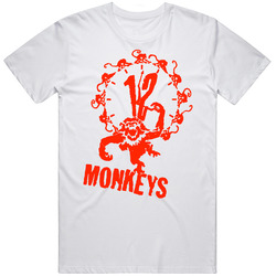 12 Monkeys Army Movie Retro Graphic Unisex Cotton White Classic T Shirt