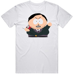 Eric Cartman Funny Retro Graphic Unisex Cotton White Classic T Shirt