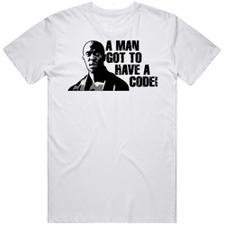 Omar Little The Wire Quote Retro Graphic Unisex Cotton White Classic T Shirt
