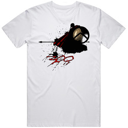 300 Movie Spartans Sparta Retro Graphic Unisex Cotton White Classic T Shirt