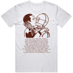 Funny Star Wars Star Trek C3p0 Data Love Kiss Retro Graphic Unisex Cotton White Classic T Shirt