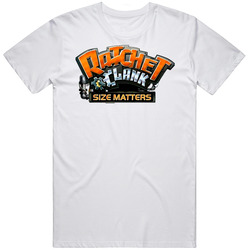 Ratchet And Clank Size Matters Video Game Retro Graphic Unisex Cotton White Classic T Shirt