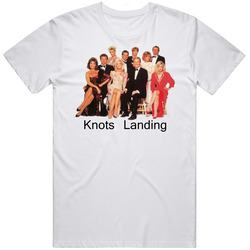 Knots Landing Tv Show Retro Graphic Unisex Cotton White Classic T Shirt