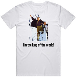 Titanic Leonardo Dicaprio Retro Graphic Unisex Cotton White Classic T Shirt