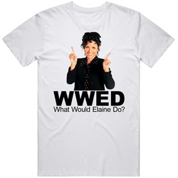 Elaine Benes Seinfeld Retro Graphic Unisex Cotton White Classic T Shirt